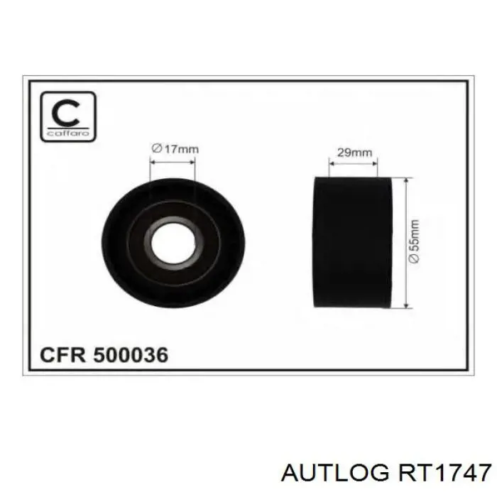 Натяжной ролик Autlog RT1747 цена, от 9.22 USD
