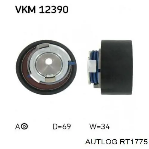 Натяжной ролик ремня ГРМ Autlog RT1775 цена, от 23.73 USD