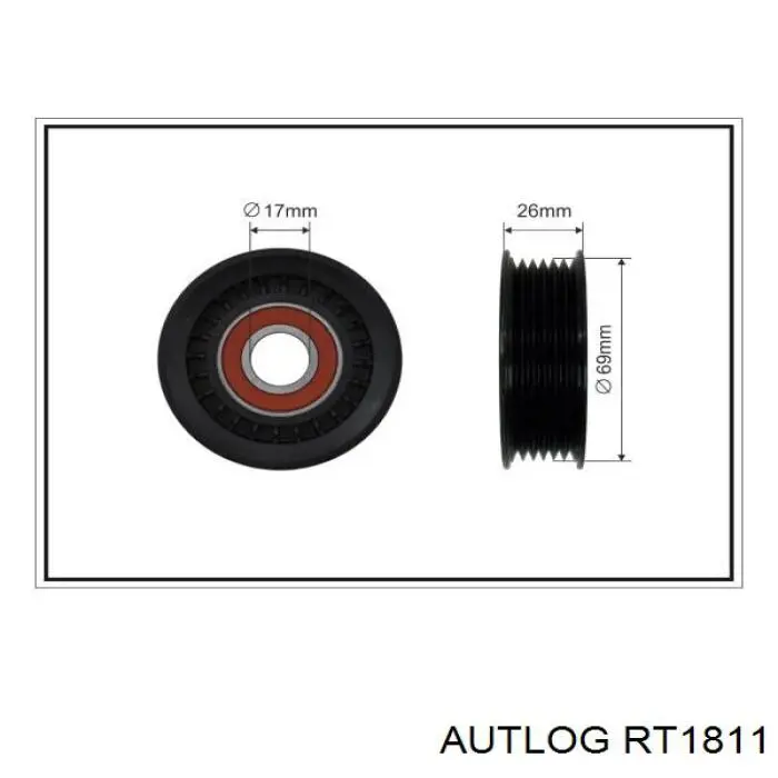 Роликовий модуль натяжителя ремня Autlog RT1811 цена, от 53.92 USD