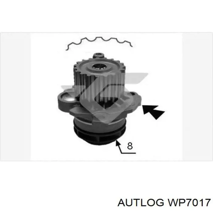Помпа охлаждения Autlog WP7017 цена, от 32.75 USD