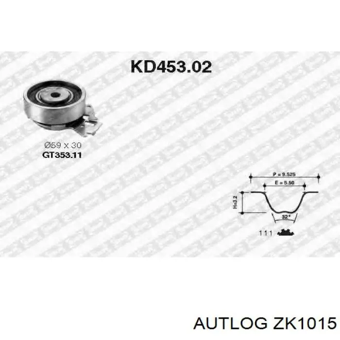 Купить ZK1015 Autlog Комплект ГРМ
