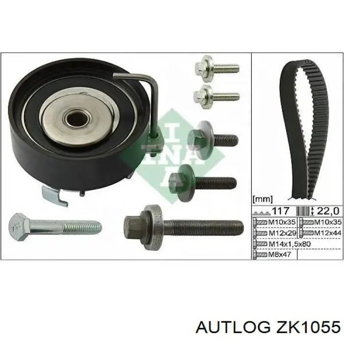 ГРМ ремни, комплект Autlog ZK1055 цена, от 37.80 USD