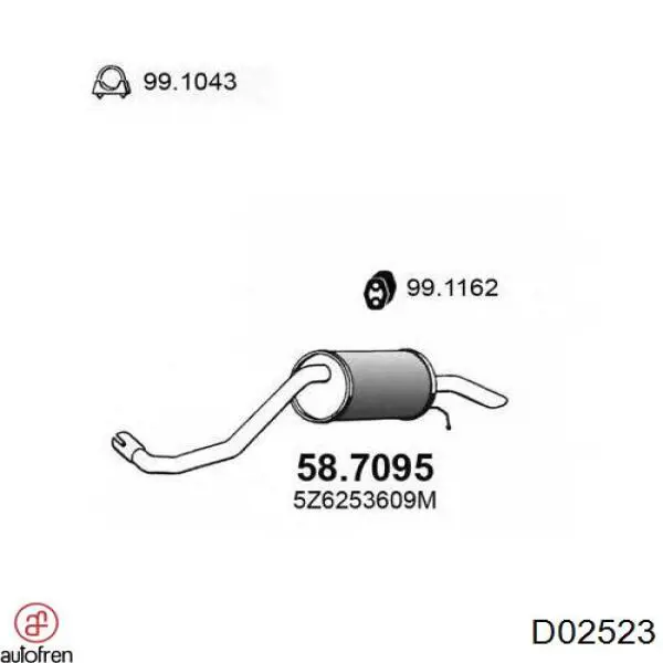 Поршень суппорта тормозного, заднего Autofren D02523 цена, от 6.20 USD