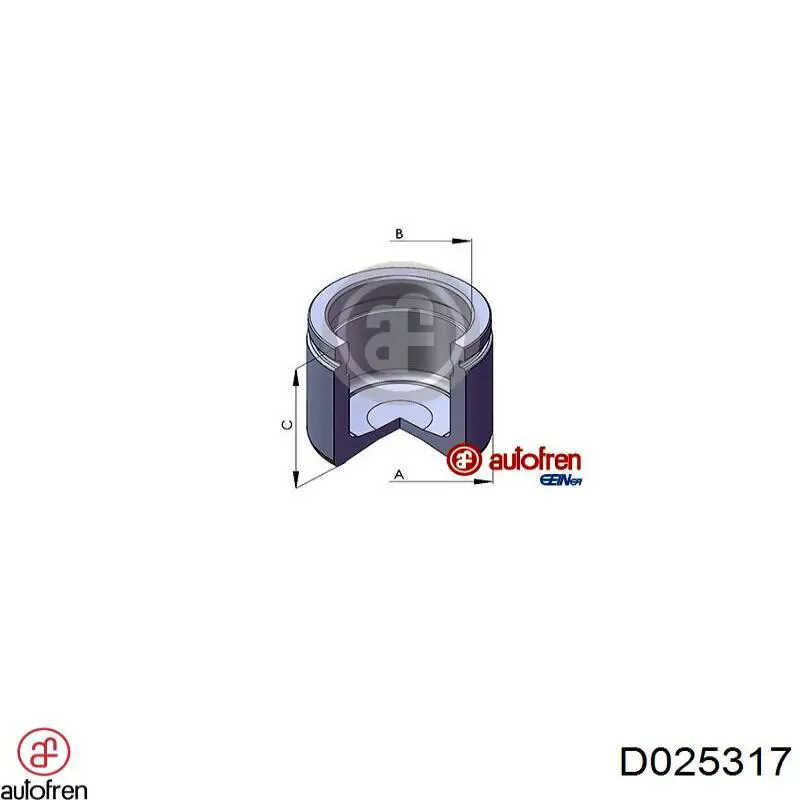 Поршень суппорта тормозного, переднего Autofren D025317 цена, от 5.91 USD