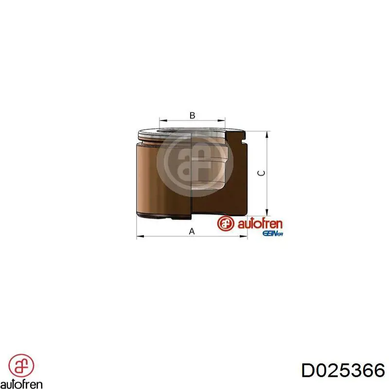 Купить D025366 Autofren Поршень суппорта тормозного переднего