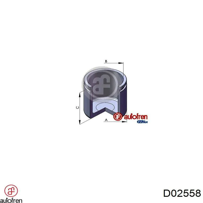 D02558 Autofren Поршень тормозного суппорта переднего