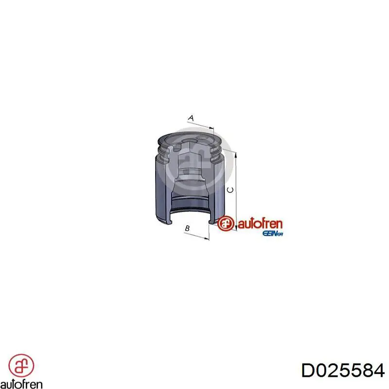 D025584 Autofren Поршень тормозного суппорта заднего