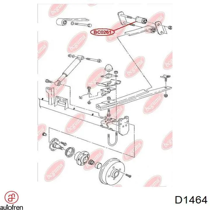 D1464 Autofren Ремкомплект главного тормозного цилиндра
