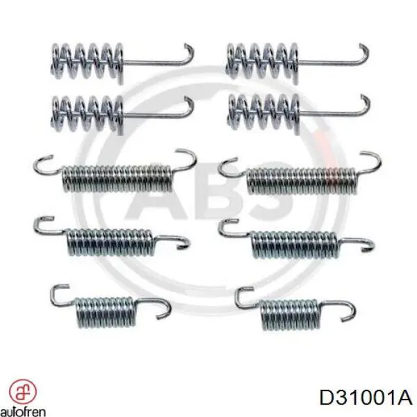 Монтажний комплект задніх барабанних колодок D31001A Autofren