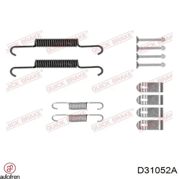 BBK6211 Borg&beck kit de reparação dos freios traseiros