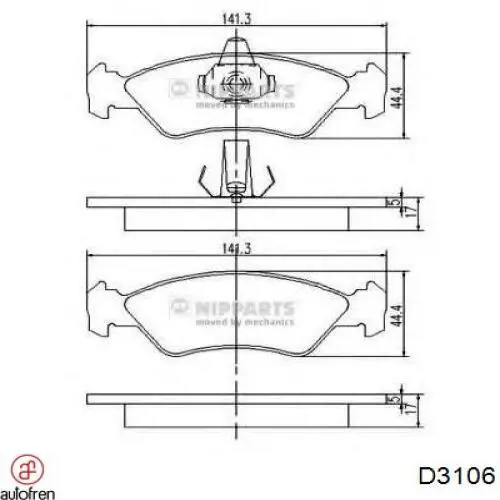 Ремкомплект тормозного цилиндра заднего Autofren D3106 цена, от 2.95 USD