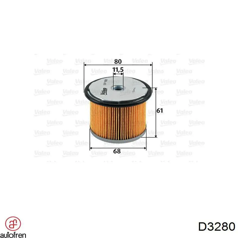 Ремкомплект тормозного цилиндра заднего D3280 Autofren