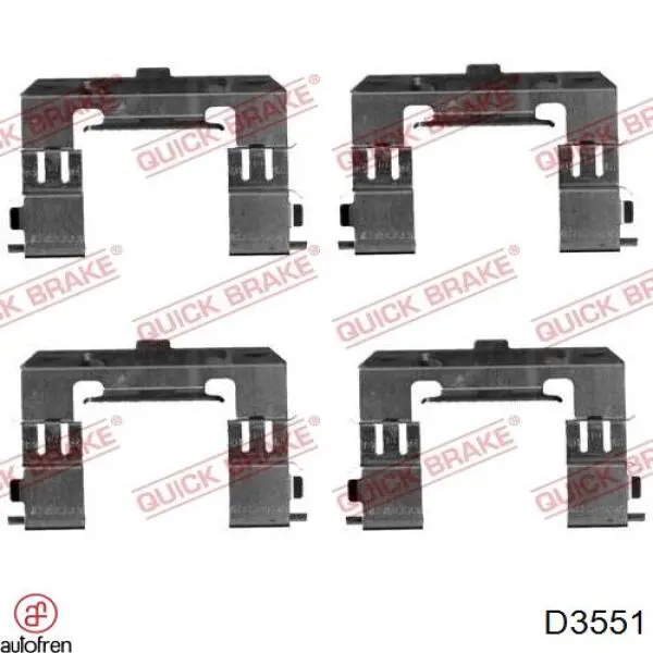 Ремкомплект тормозного цилиндра заднего Autofren D3551 цена, от 2.87 USD