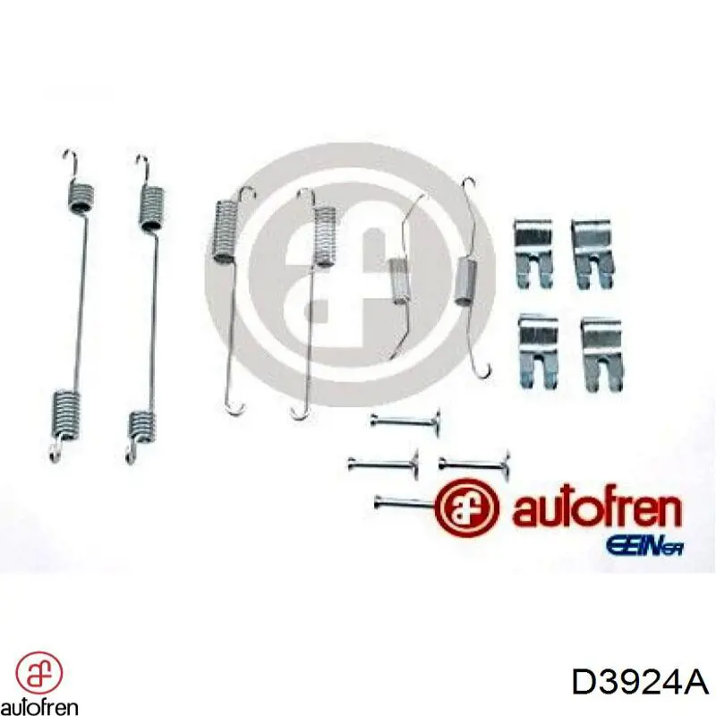 Установочный комплект задних барабанных колодок Autofren D3924A цена, от 5.27 USD