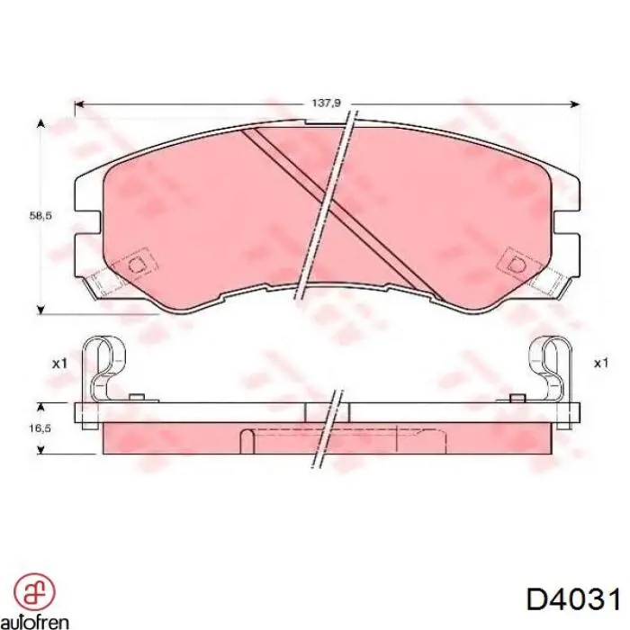 Ремкомплект переднего суппорта D4031 Autofren