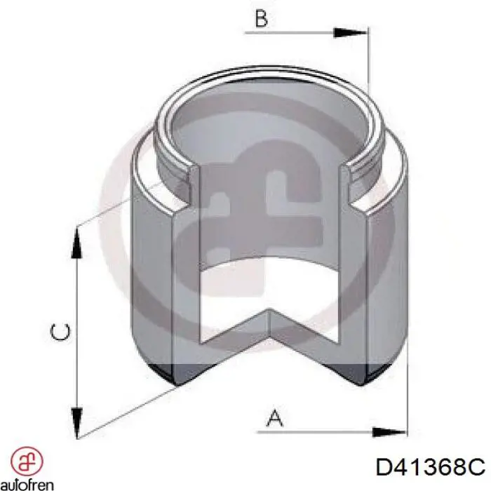 D41368C Autofren ремкомплект суппорта тормозного переднего
