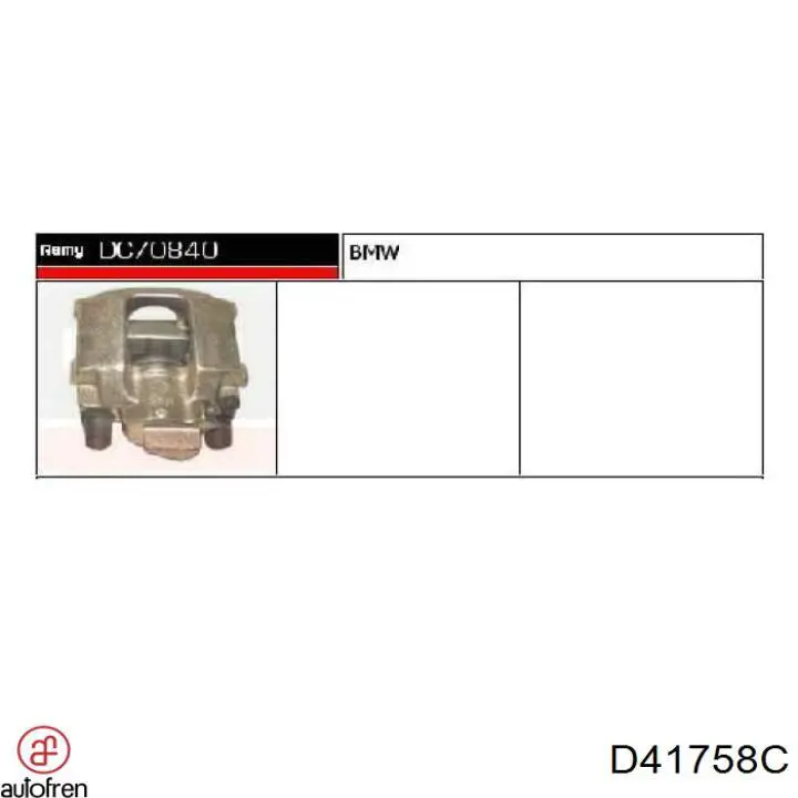 Купить D41758C Autofren Ремкомплект суппорта тормозного, заднего
