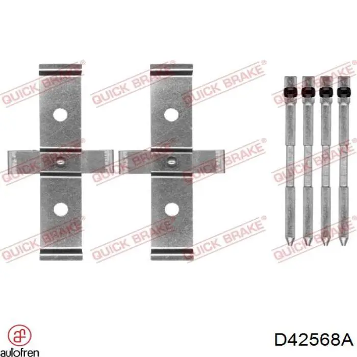 Ремкомплект тормозных колодок D42568A Autofren