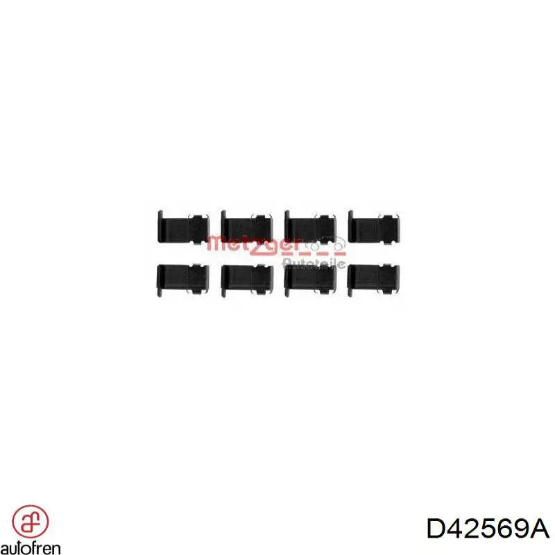 Купить D42569A Autofren Комплект пружинок крепления дисковых колодок передних