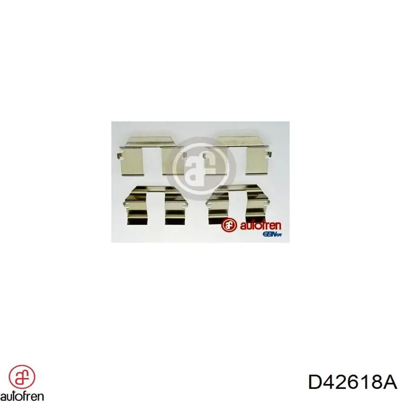 D42618A Autofren kit de molas de fixação de sapatas de disco traseiras