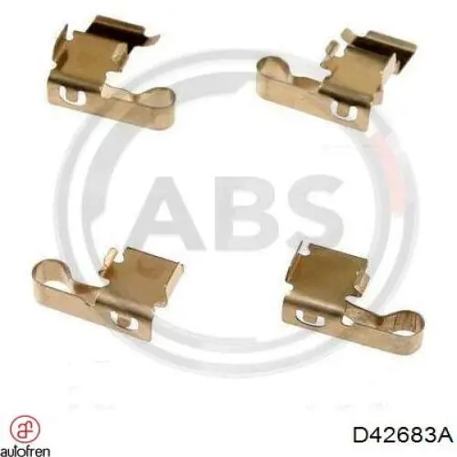 D42683A Autofren комплект пружинок крепления дисковых колодок задних