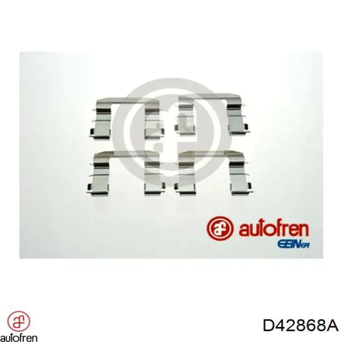 D42868A Autofren комплект пружинок крепления дисковых колодок передних
