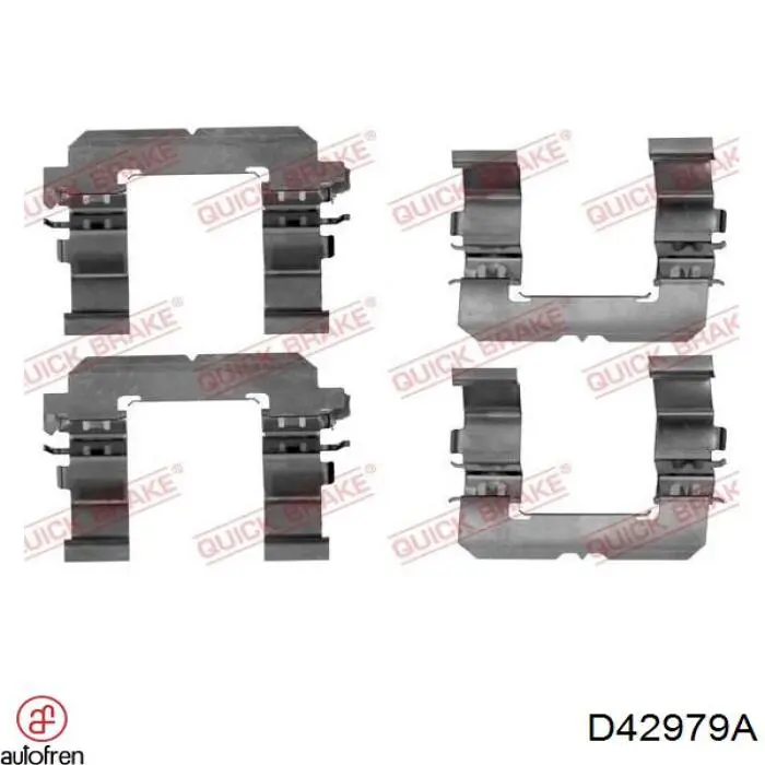 901756 Frenkit комплект пружинок крепления дисковых колодок передних