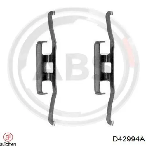 901098 Frenkit Комплект пружинок крепления дисковых колодок, задних