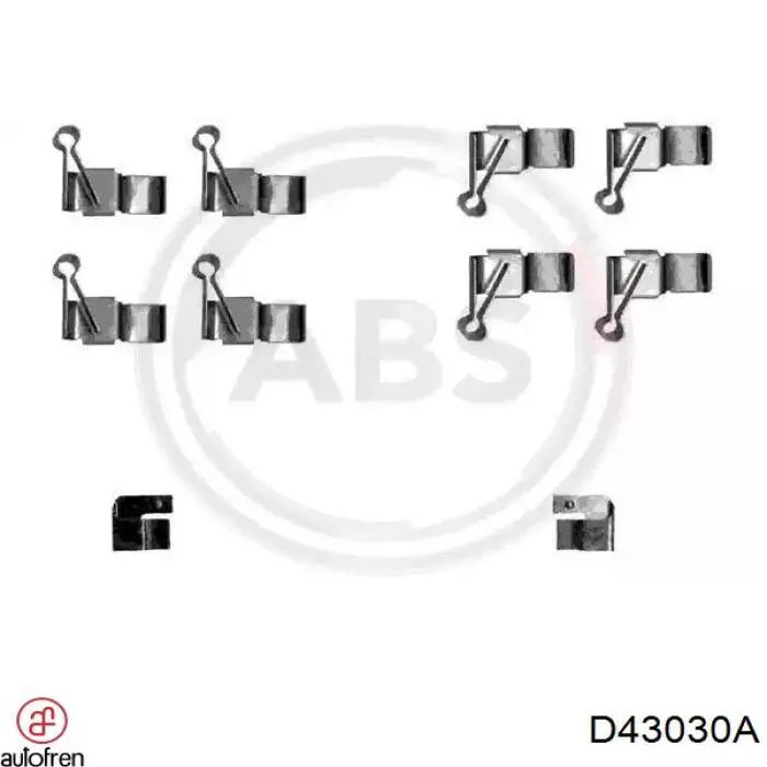 D43030A Autofren kit de reparação das sapatas do freio