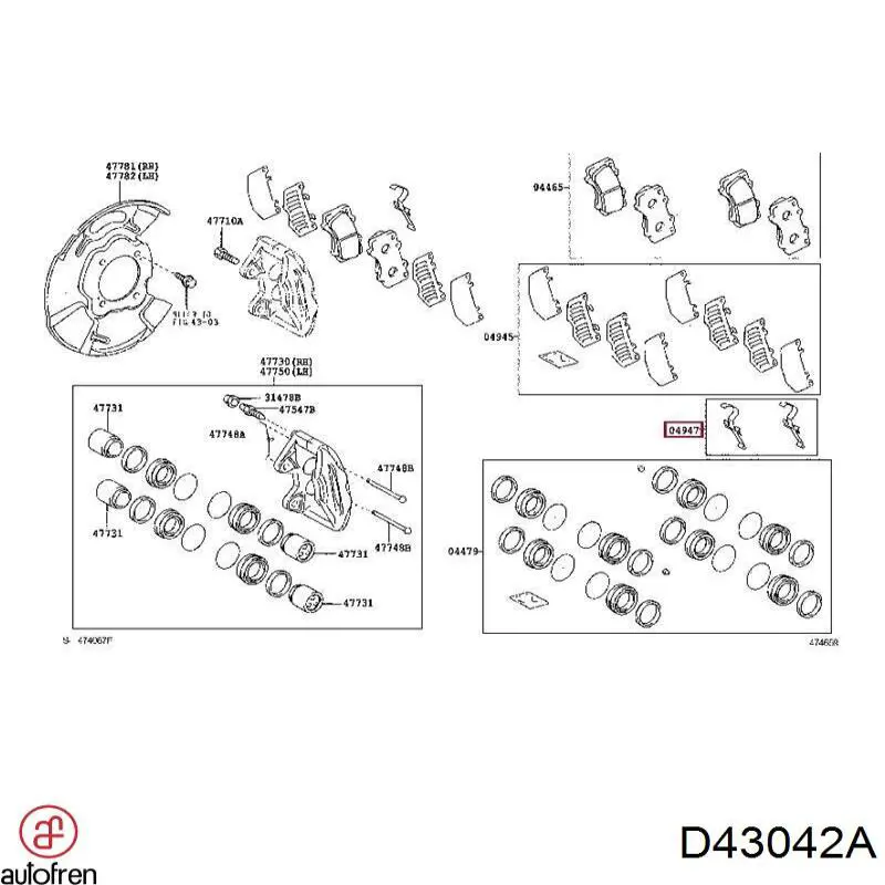 Ремкомплект тормозных колодок LX0637 Delphi