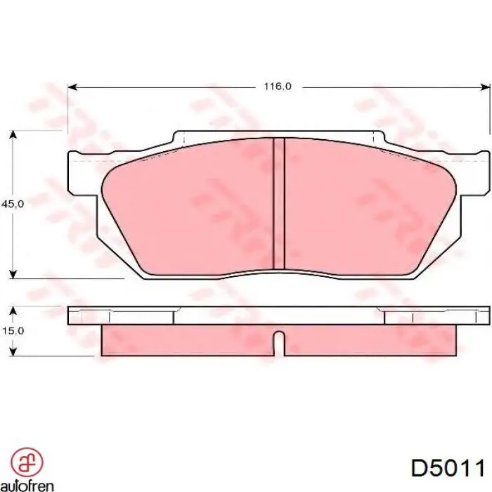 D5011 Autofren pára-choque (grade de proteção de amortecedor traseiro)
