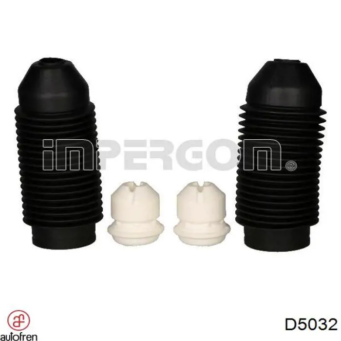 D5032 Autofren pára-choque (grade de proteção de amortecedor dianteiro + bota de proteção)