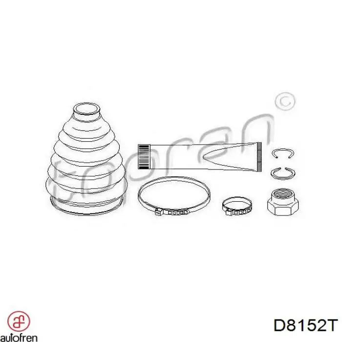 Купить D8152T Autofren Пыльник гранаты наружный, передний