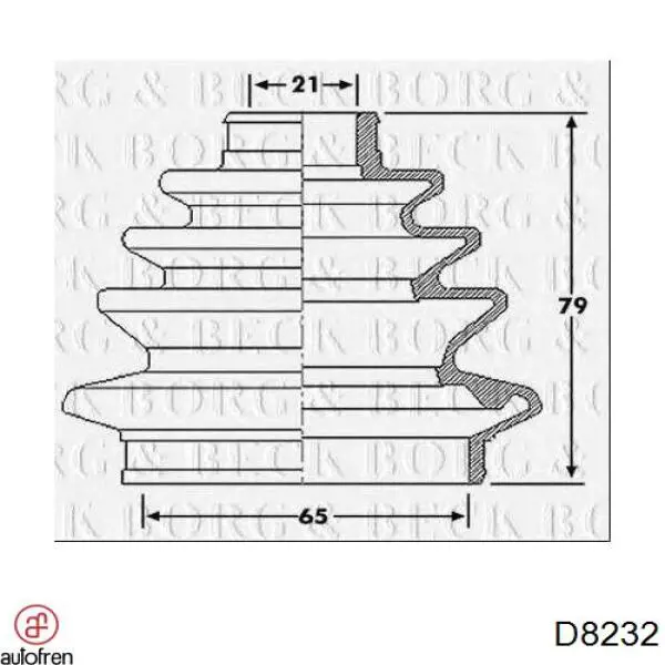 Чехол шруса Autofren D8232 цена, от 5.33 USD