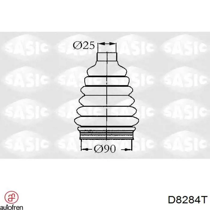 D8284T Autofren Пыльник шарнира привода