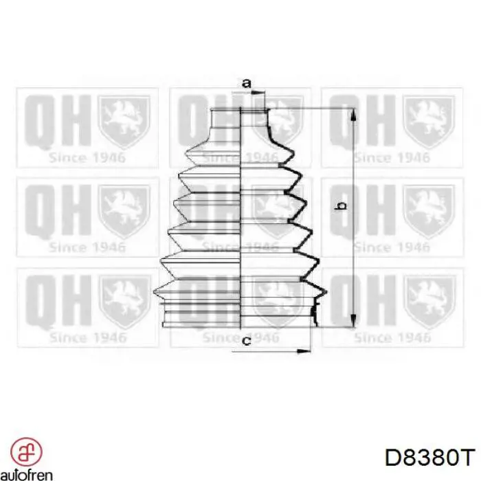 Купить D8380T Autofren Пыльник гранаты наружный, передний