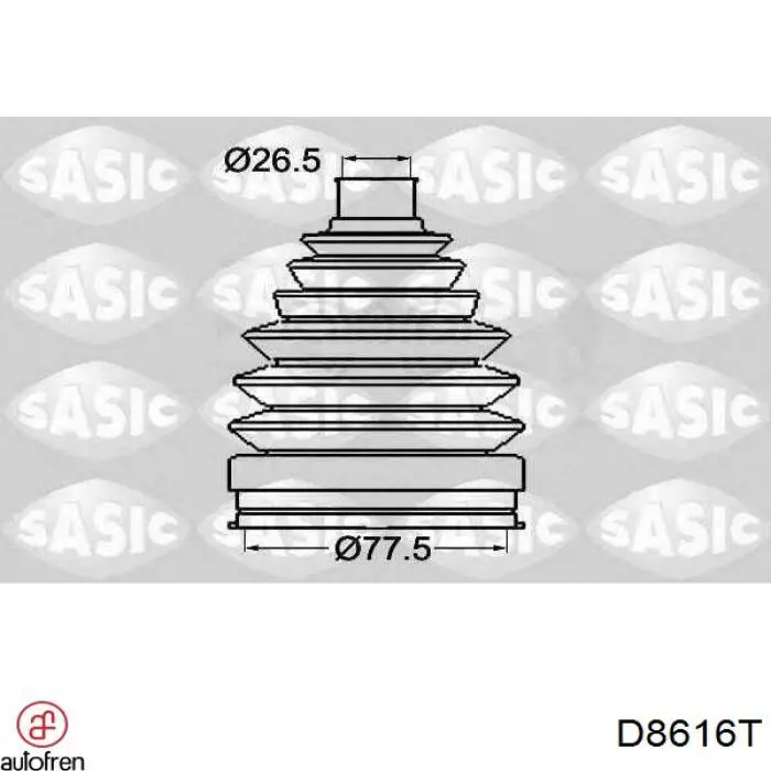 Купить D8616T Autofren Пыльник гранаты наружный, передний