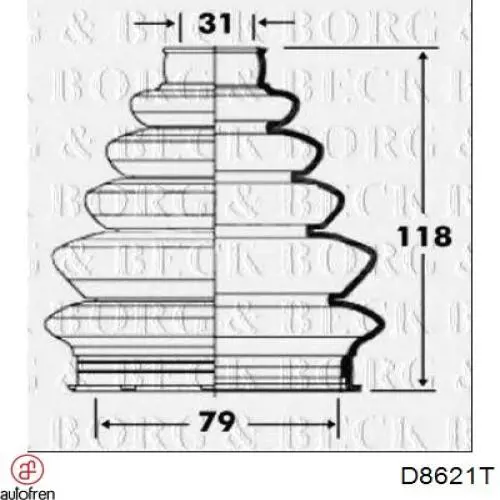 Купить 7M514C062DA Ford Пыльник гранаты наружный, передний