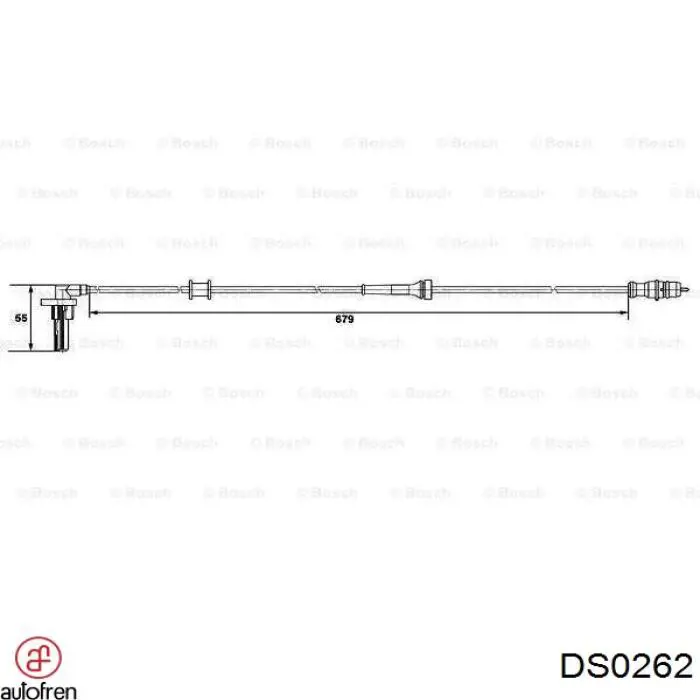 8200212696 Renault (RVI) Датчик АБС (ABS) задний, правый