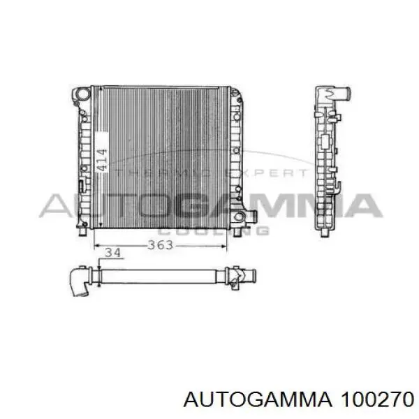 Радиатор основной на Fiat Croma I 154