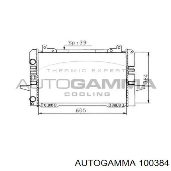 Радиатор 6130210 Ford