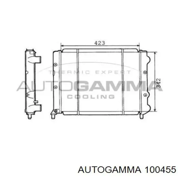 82442766 Fiat/Alfa/Lancia Radiador de esfriamento de motor