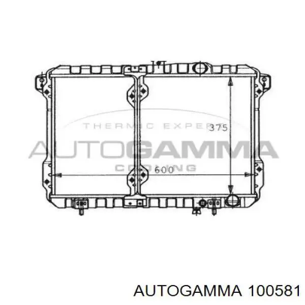 Радиатор охлаждения Mitsubishi MB222442
