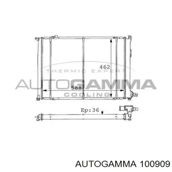 Радиатор охлаждения двигателя Renault (RVI) 8660000469 цена, от  