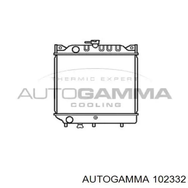 17700-82323-000 Suzuki Радиатор охлаждения двигателя