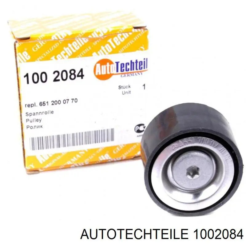 100 2084 Autotechteile rolo parasita da correia de transmissão