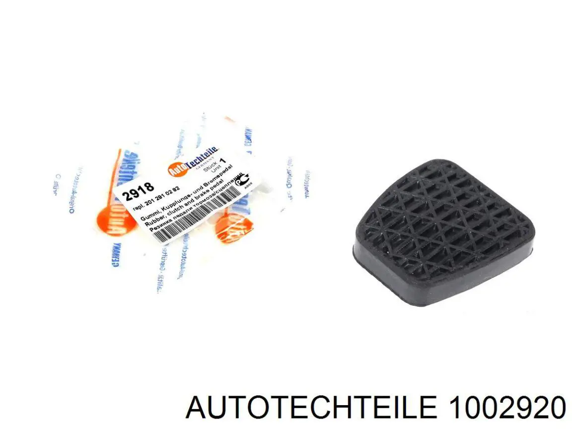 Revestimiento del pedal, pedal de embrague 1002920 Autotechteile