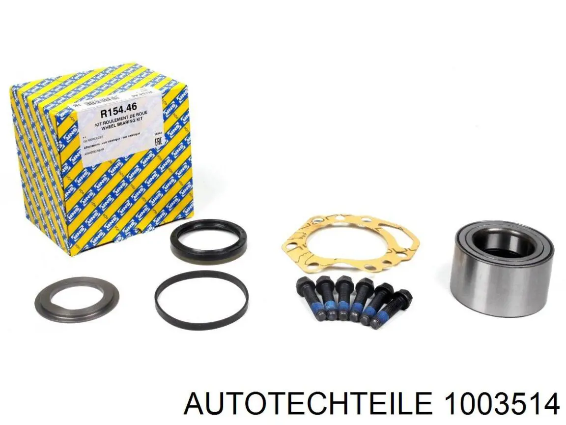 Cojinete de rueda trasero 1003514 Autotechteile