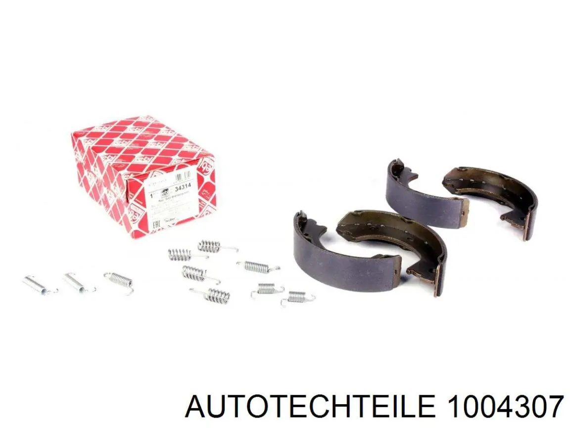 Тормозные колодки стояночного тормоза Autotechteile 1004307 цена, от 32.70 USD