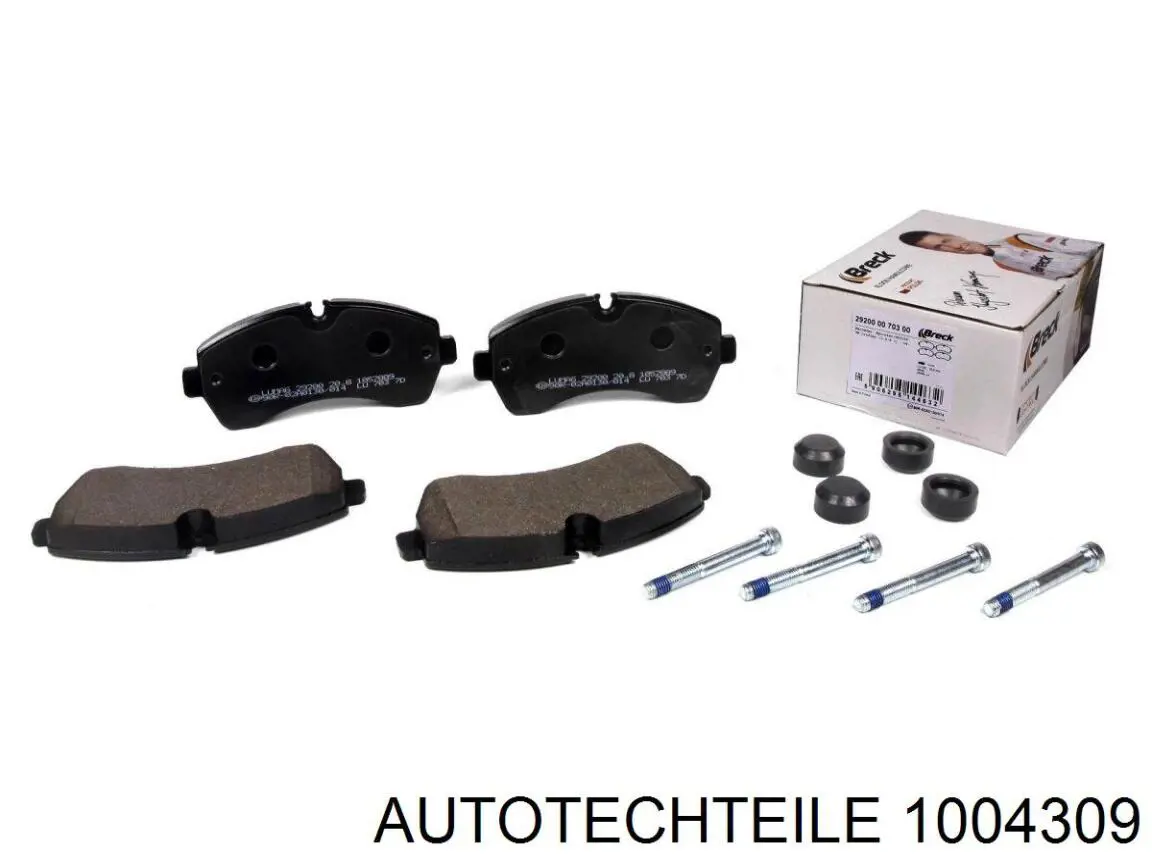 Передние тормозные колодки 1004309 Autotechteile